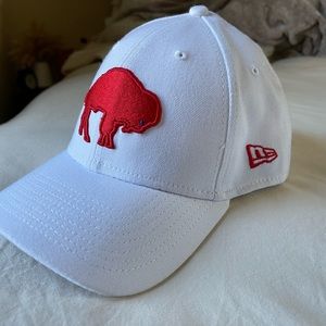 New Era Men's Buffalo Bills 39Thirty White Stretch Fit Hat L/XL new